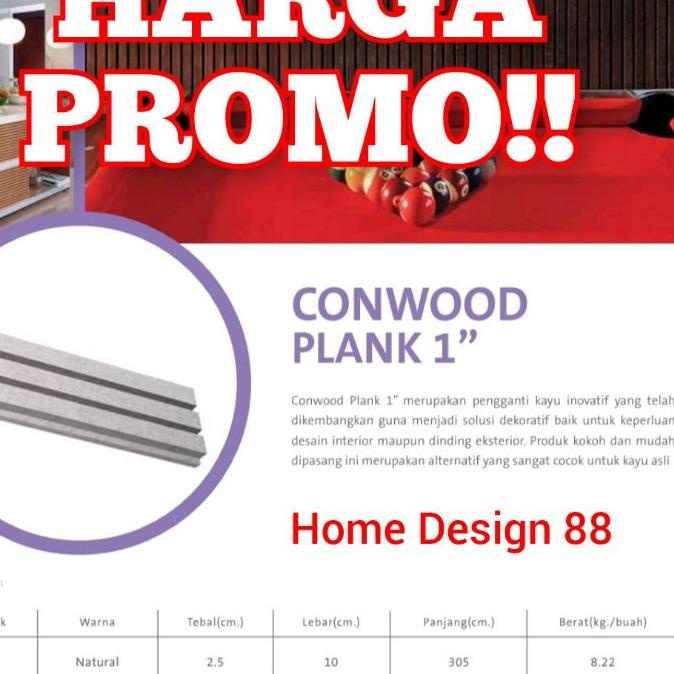 ♩ Conwood Plank 1 conwood plank 2 conwood dinding plafon canopy ►