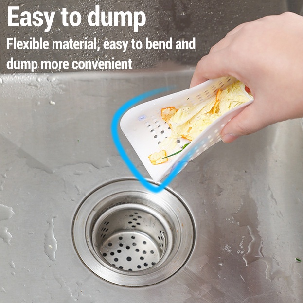 Floor Drain Kamar Mandi Hair Fur Trapper Suction Cup Design Mesh Drainase Penutup Wastafel Sisa Makanan Strainer Pad Anti Bau Anti Sumbat Alas Filter Silikon