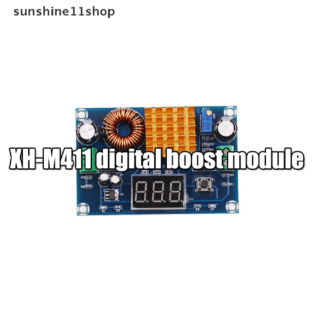 Sho XH-M411 DC-DC Digital Booster Board Boost Module Digital Voltmeter DC-DC Step Up Module Boost Converter Board 5A Power Adjustable Untuk Tegangan N