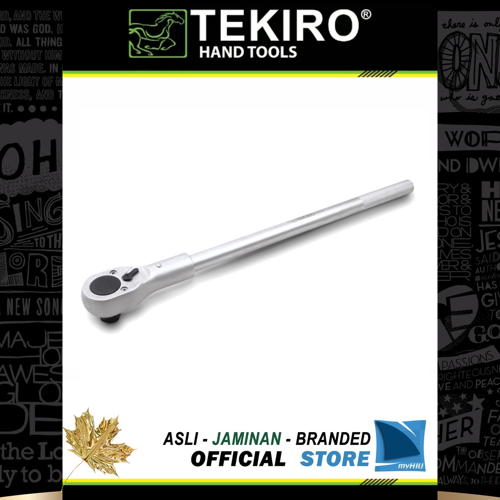 Gagang Sock Racet 1/4&quot;, 3/8&quot; atau 1/2&quot; inch Full Besi / Ratchet Socket Handle Full Steel TEKIRO