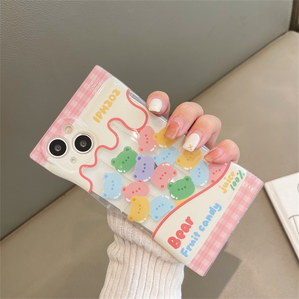 IPHONE Case Kompatibel Untuk Iphone14 14Pro 11 13 12 Pro MAX iPhone7 8plus 6s Plus XR 14Plus XS MAX Gummy bears Dan Pretz stick biscuit TPU Soft Phone Cover DGX