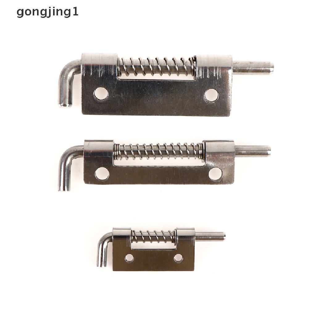 Ggg 1pc 304engsel Bermuat Stainless Steel Pengaman Spring Bolt Barrel Latch Hardware ID