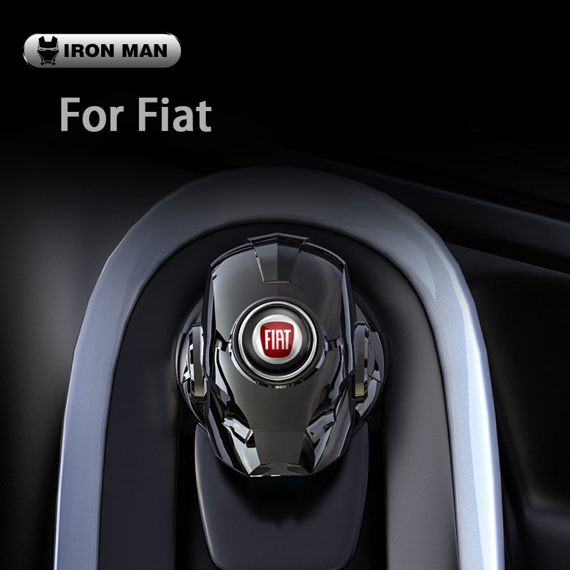 Fiat Modifikasi Mobil Satu Tombol Start Button Ignition Switch Rotating Cover Pelindung Iron Man Car Styling Untuk tilo Punto Argo Bravo Palio 500toro Freemont Marea Panda Tipo