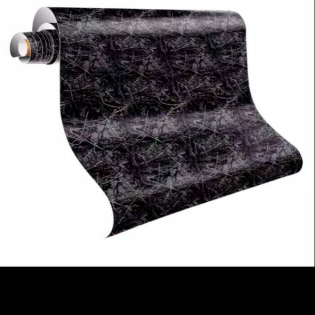 Stiker camo Moonshine hitam