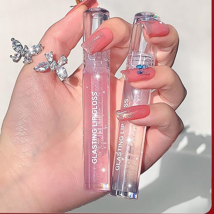 ✯ Maxfine ❤ Lip Gloss/glasir bibir cahaya air kilatan halus Lipstick ♕