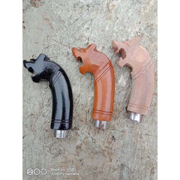 Gagang Golok Ukir Singa 17 cm