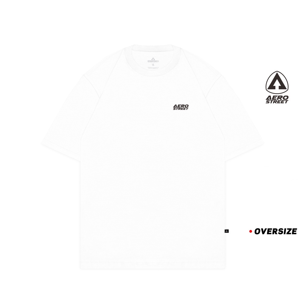 Kaos Aerostreet T Shirt Oversize Basic Putih Kaos T-Shirt Oversize Aerostreet Original