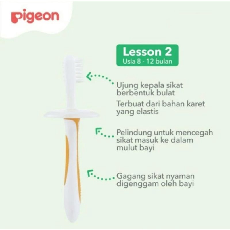 Pigeon Sikat Gigi Bayi Pigeon Baby Training Toothbrush Set 123 / PROMO TERMURAH