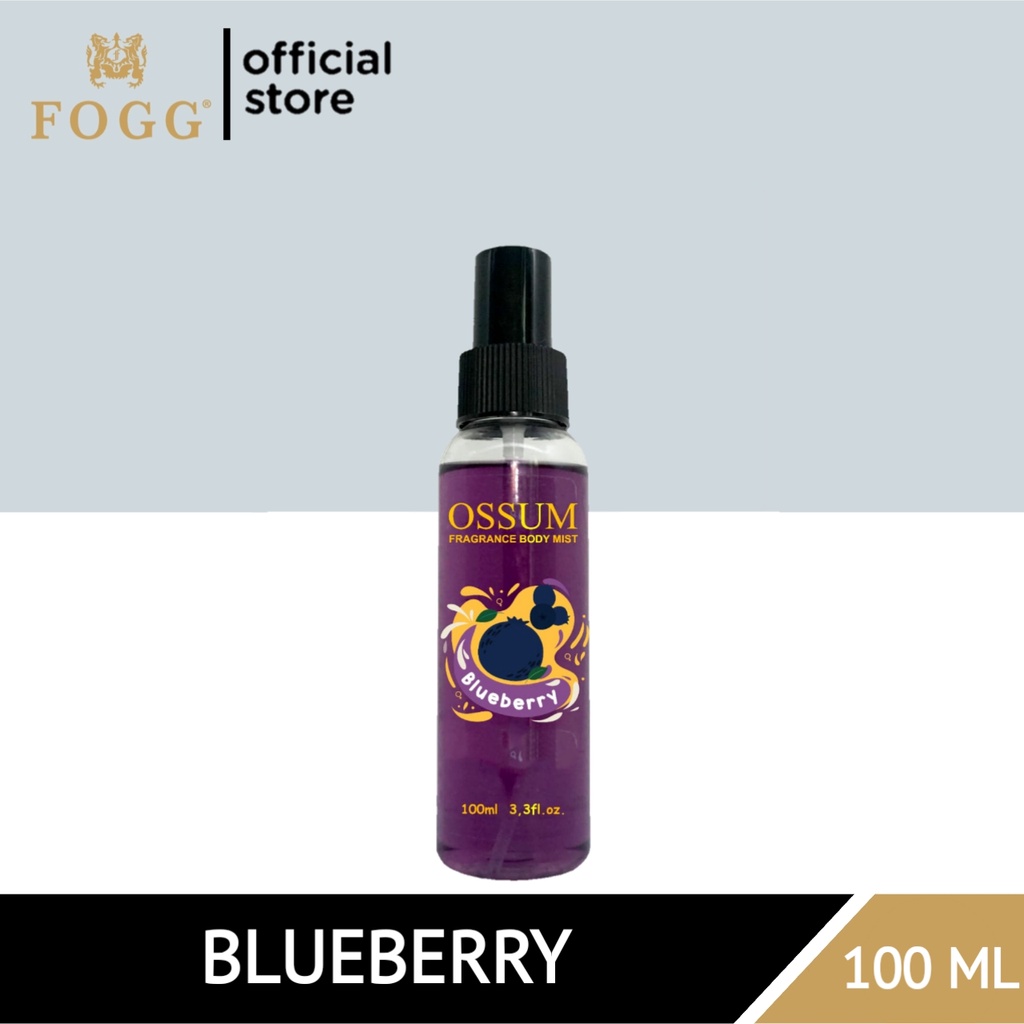 VALUE PACK - OSSUM Bodymist BLUEBERRY 100mL - Aroma Buah Segar