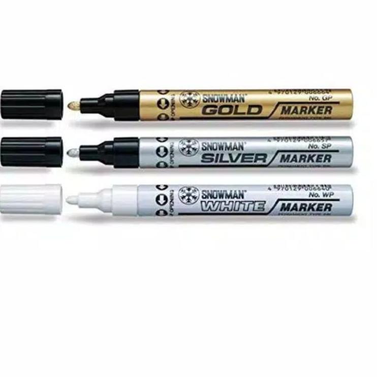 

Fast Delivery Snowman Paint Marker/Spidol Putih/Spidol Emas Gold/Spidol Silver/ Besar/murah