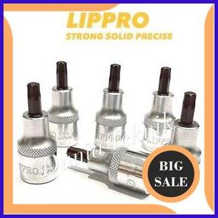 tools n parts LIPPRO Mata Sok L Bintang T40 Mata Kunci L Bintang T40 1/2" Star Bit Socket