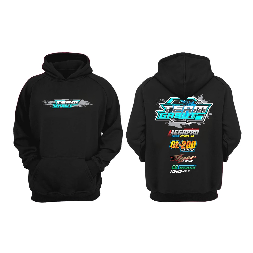JAKET HOODIE RACING TEAM GABUT HEREX HONDA GL CB MEGAPRO TIGER BIG SIZE JUMBO