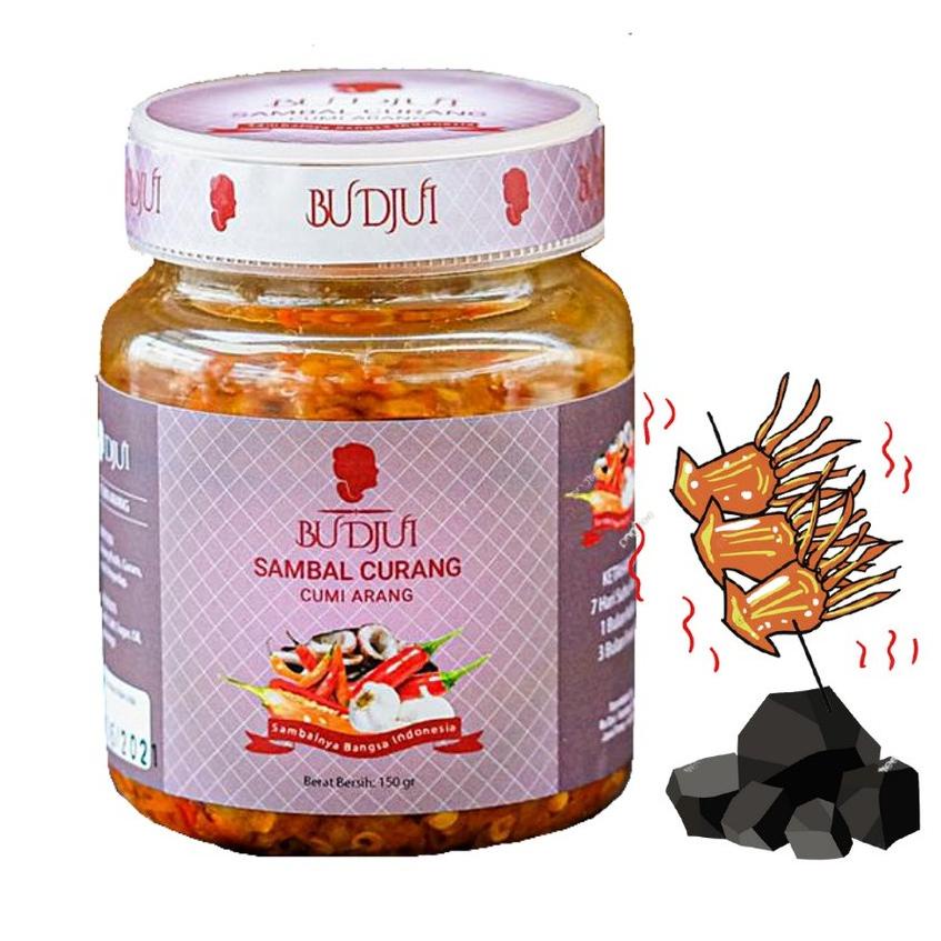 

☛ SAMBAL BU DJUI Sambal Curang Cumi Arang Best Seller ♗