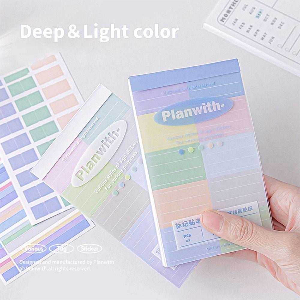 Agustinina Sticky Notes Kreatif Multifungsi Keypoints Marker Tagging Stiker DIY Craft Dekorasi To Do List Label Membaca Label