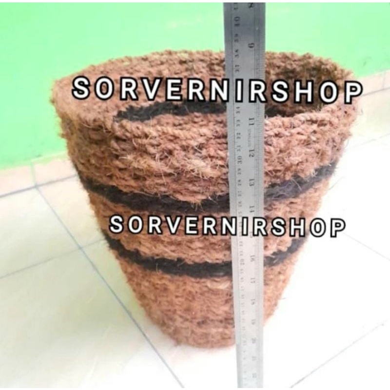 COVER POT BUNGA SERABUT KELAPA JUMBO UKURAN 30CM