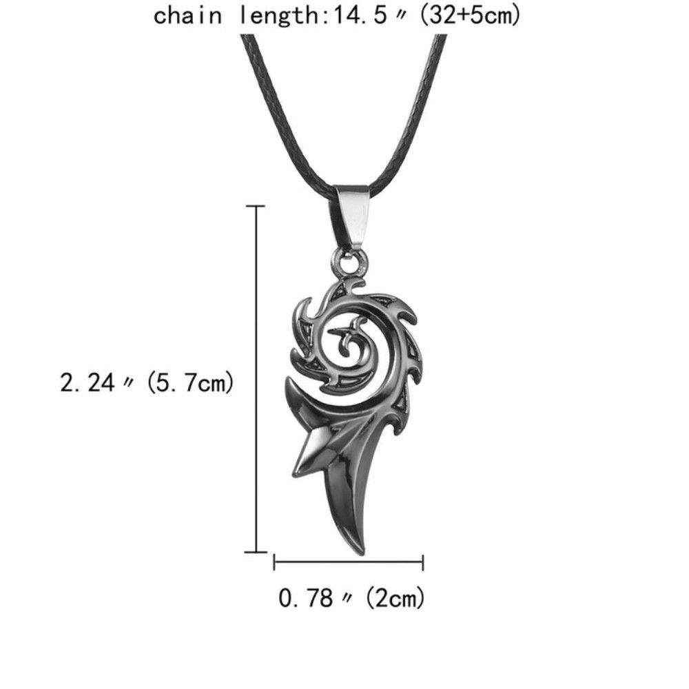 Kalung Liontin Hitam Titanium Steel Keren Gaya Punk unisex fashion