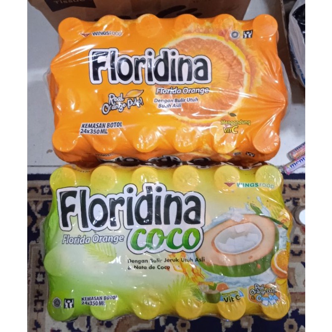 Floridina Orange Coco 1 Krat Sekrat isi 24 x 350 ml