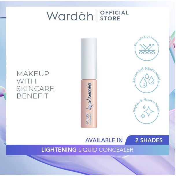 Wardah Lightening Liquid Concealer - Concealer Mencerahkan dan Menyamarkan Noda Hitam di Wajah Yang Tahan Lama