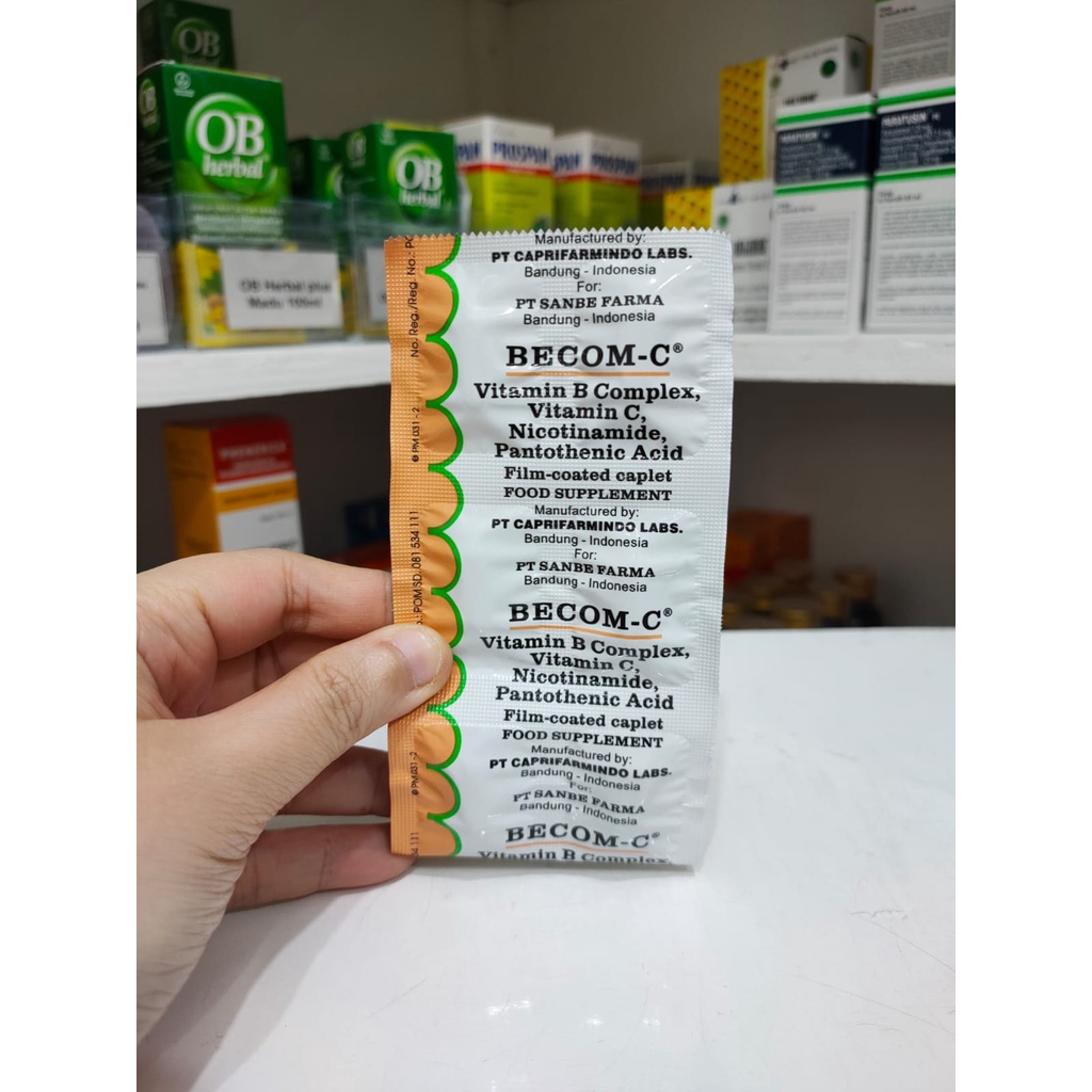 Becom C Strip Isi 10 Tablet Obat Original Sanbe
