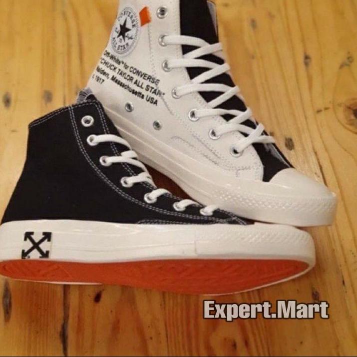 ☀ Sepatu CONVERSE 70s X OFF-WHITE BLACK CREAM PREMIUM VIETNAM ✹