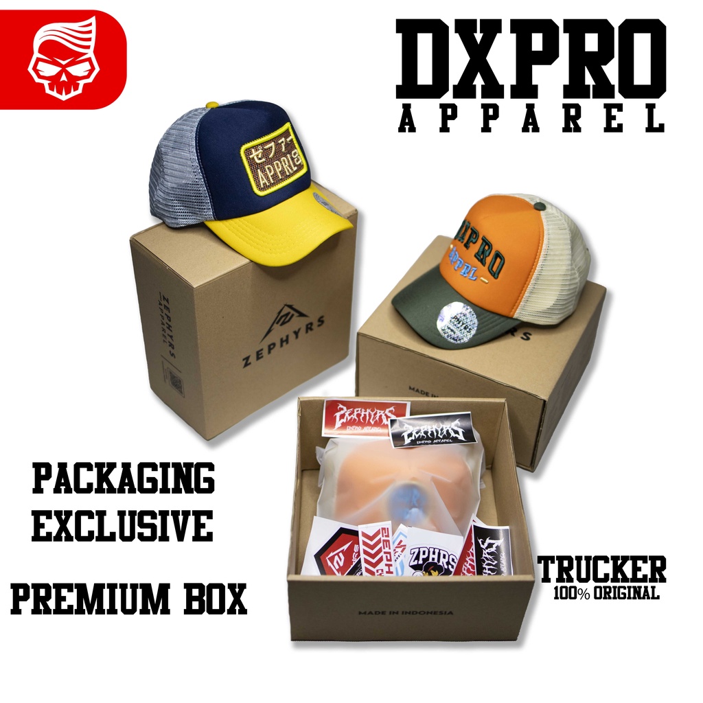 TOPI TRUCKER Bordir DXPRO Original Brand