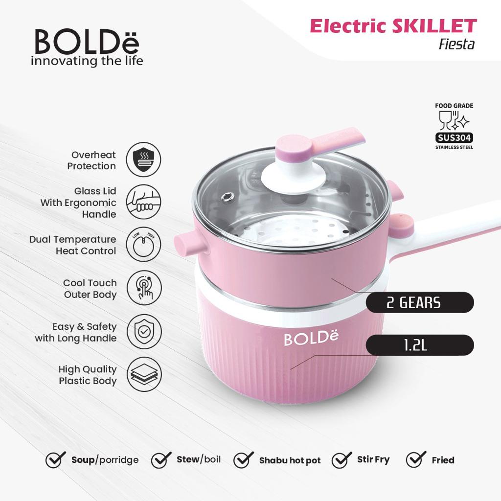 Electric Skillet Fiesta - kukusan 4 in 1 elektrik