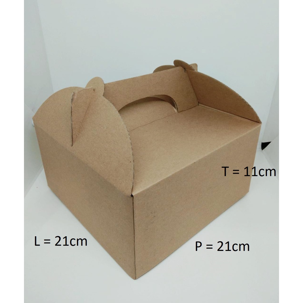 

GABLE BOX HAMPERS 21X21X11CM E-FLUTE 5pcs