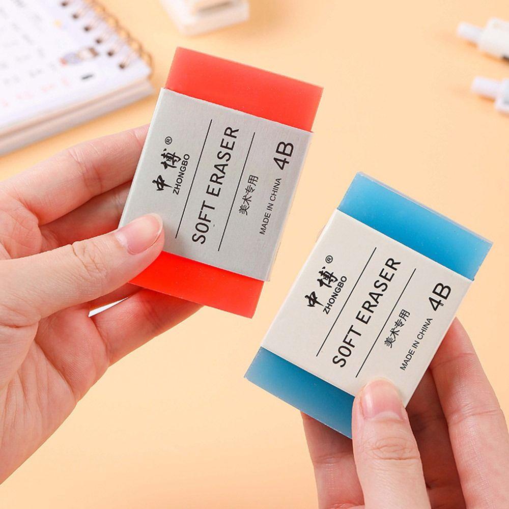 MXBEAUTY 4b Sketsa Eraser Tahan Lama Anak Menulis Menggambar Lukisan Perlengkapan Seni Alat Koreksi Kantor Sekolah Penghapus Sabun