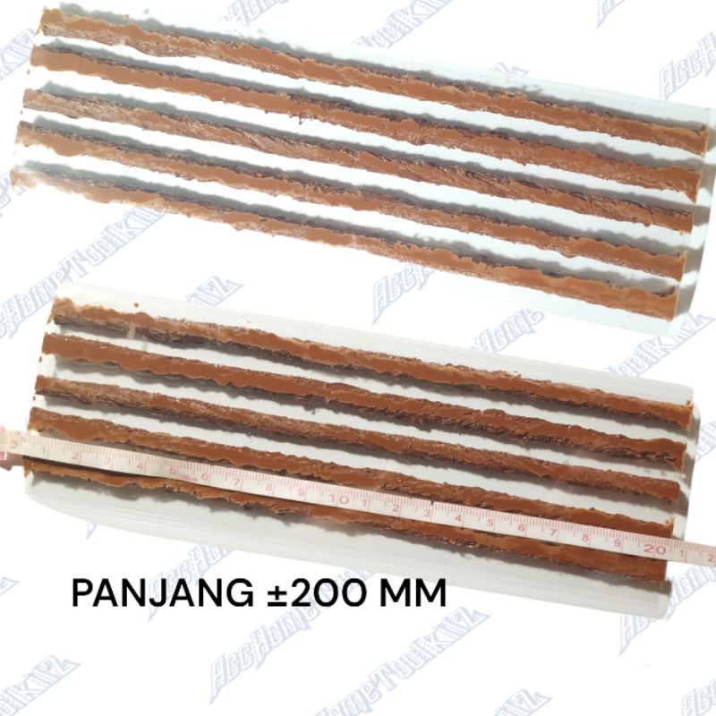 REFILL KARET TAMBAL BAN TUBLES PANJANG 20CM X 5PCS ISI ULANG KARET CACING LEM TEMBEL BAN MOBIL MOTOR DARURAT MOLLAR 1 KOTAK ISI 30 PCS STICK STIK BATANG