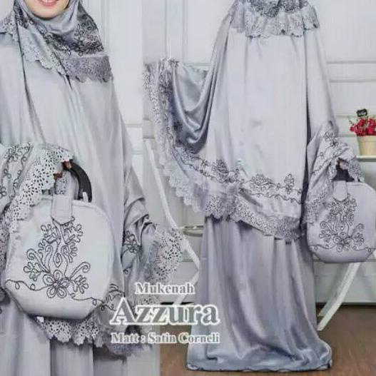✭ DISKON  MUKENA AZZURA BORDIR TIMBUL / MUKENA MURAH / KUALITAS SUPER / MUKENA LIMITED / COD ►