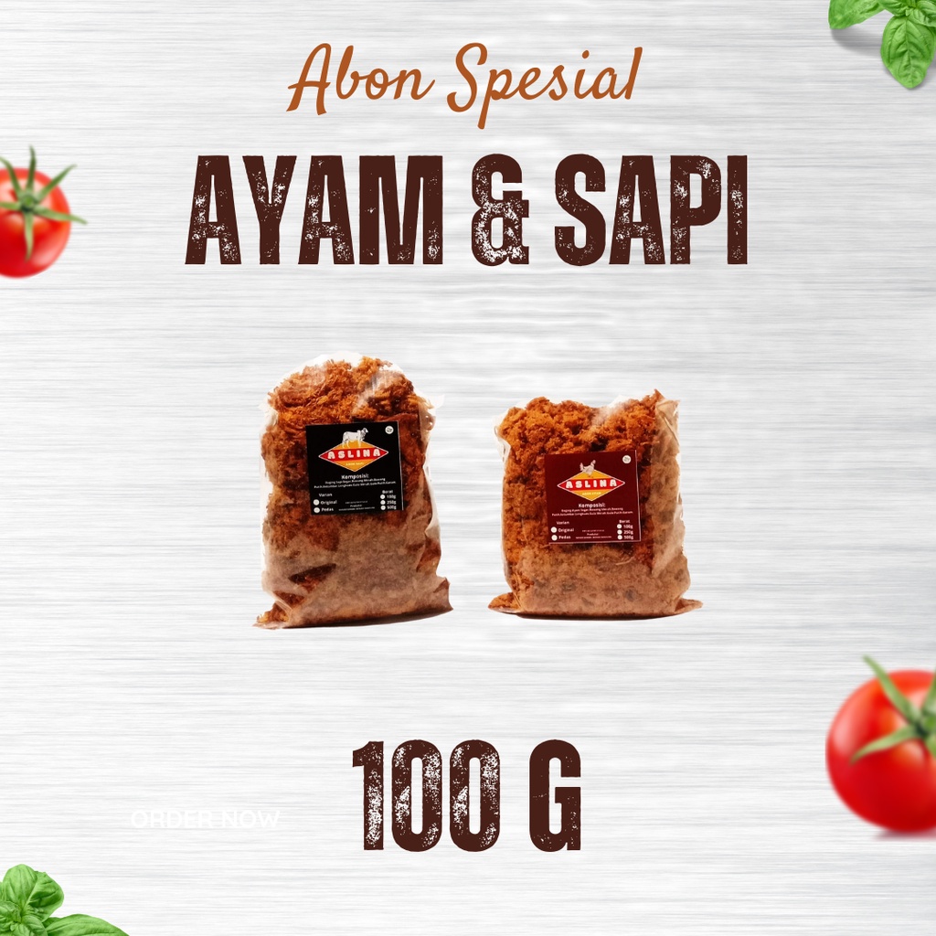 

Abon Daging Ayam 100g Dan Abon Daging Sapi 100g