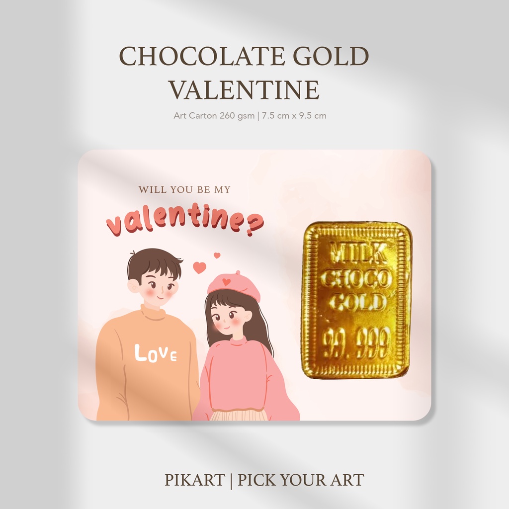 

Cokelat Gold 99.99 /Valentine Gift/ Hampers/ Greeting Card/ Cokelat Emas Batang/ Kartu Ucapan Valentine/ Kado/ Couple/ Love/ Relationship