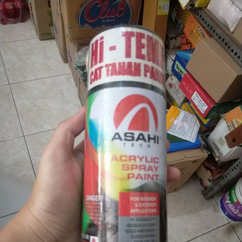 cat semprot mesin motor. cat spray anti panas. cat mesin. cat acrilic spray paint hi temp