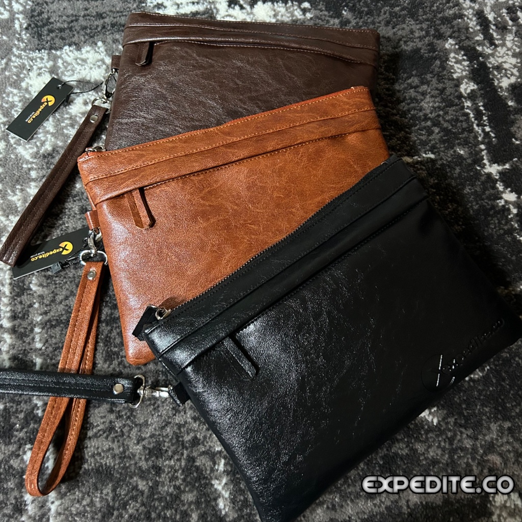 Expedite.co// Handbag Ghege Premium / Tas Tangan Pria Kulit / Tas Pria / Hanbag Pria / Pouch Pria