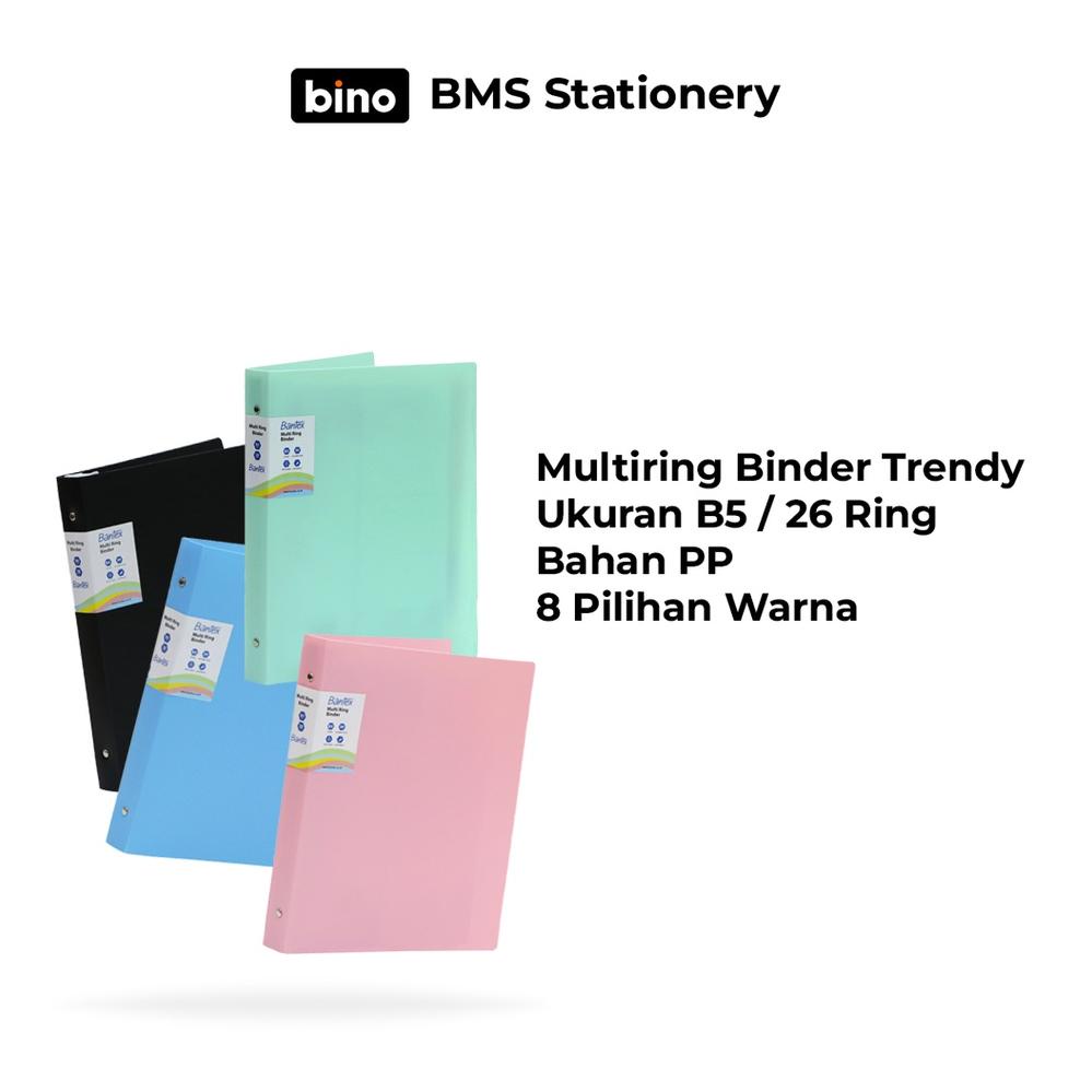 

A80 [BMS Surabaya] Bantex Multiring Binder Trendy Warna Polos B5 26 Ring TREND TERKINI ㅉ