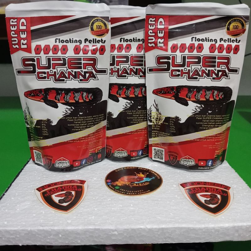 Pelet SUPER CHANNA RED untuk PUSH WARNA DAN BUNGA