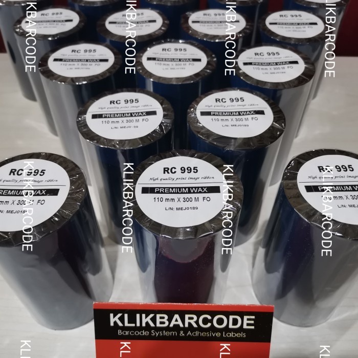 

MURAH PITA RIBBON BARCODE ARGOX CP 2140 - CP 2140M - CP 2240 - 110X300 - WAX - RC995 MURAH