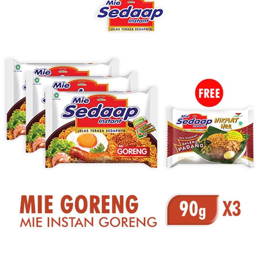 

Terlaku... [Buy 3 Get 1] Mie Sedaap Goreng 90 Gr x 3 - Free Mie Sedaap Salero Padang