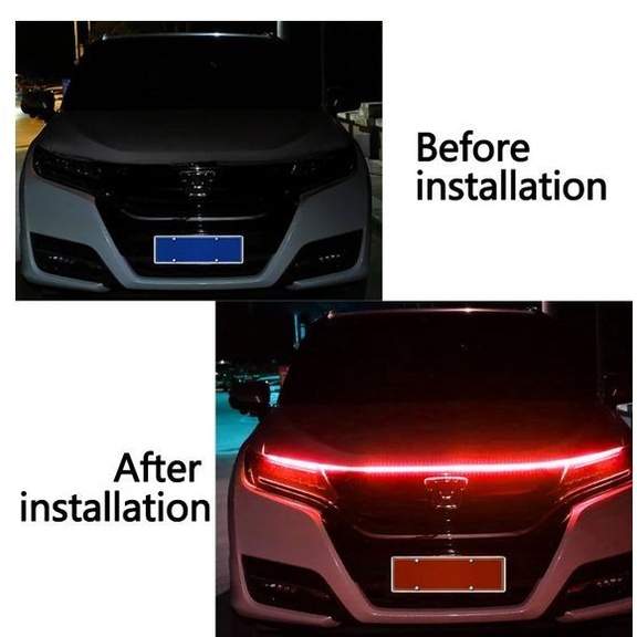 BAROKAH GAMIS DYNAMIC SCAN / Lampu LED alis car engine hood running mobil fleksibel