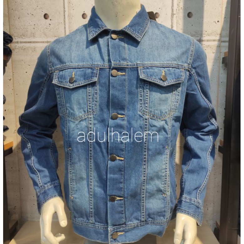 JAKET DENIM PRIA ORIGINAL MEREK EMBA JEANS