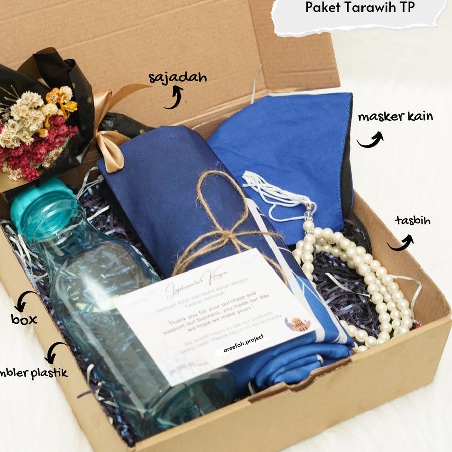 

♚ Hampers Gift Box Alat Sholat + Tumbler Plastik ♥