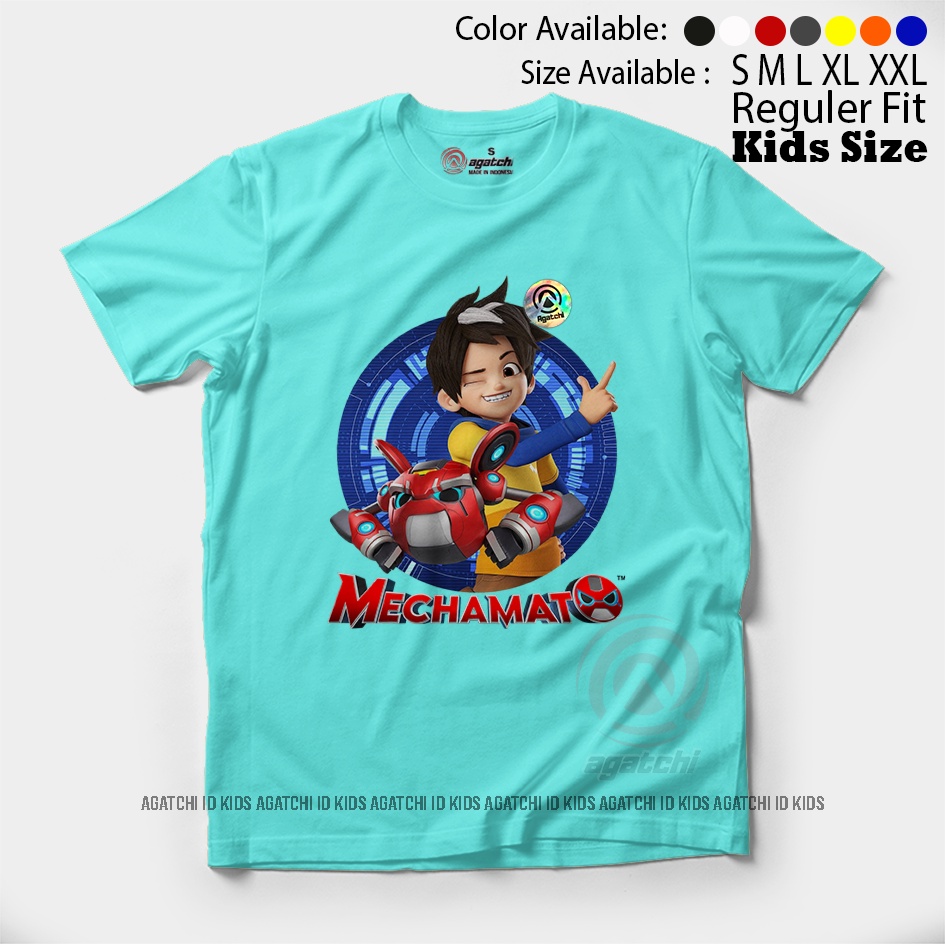 Baju Kaos Atasan Anak Laki - Laki Agatchi Motif Mechamato