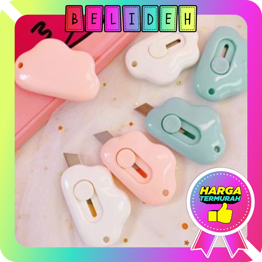 

☛BELIDEH☚ Cutter Mini Portable Bentuk Oval Mini Cutter Polos Travel Kit Pemotong Kertas Paper Cutter Lucu S026