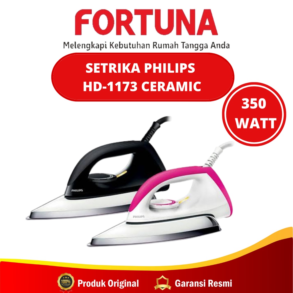 Setrika Philips HD-1173 Ceramic / Setrika Laundry Murah