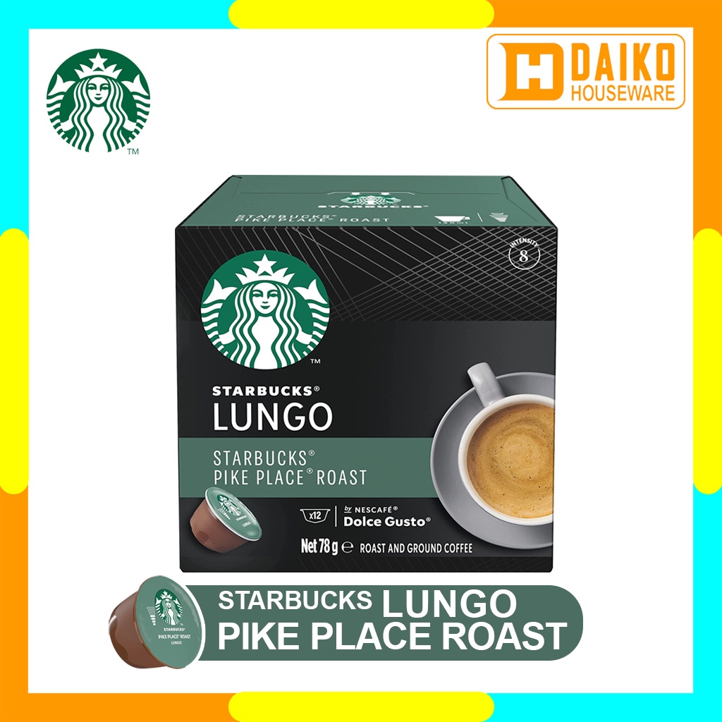 Starbucks Lungo by Nescafe Dolce Gusto Pike Place Roast Coffee Capsule