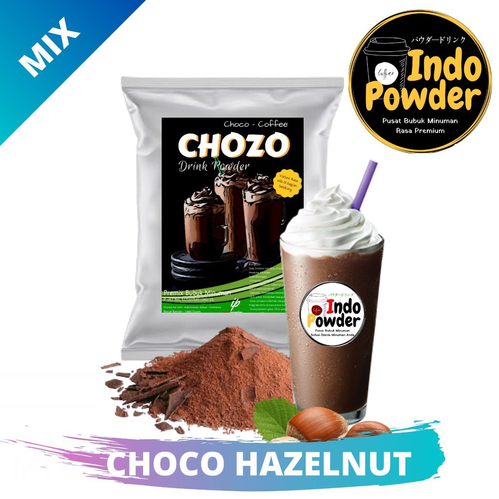 

✨NEW✨ -Bubuk Minuman COKLAT HAZELNUT 1kg | Chocolate Cokelat Drink Powder Latte Milkshake Premix Instan - Indo Powder- 1.1.23