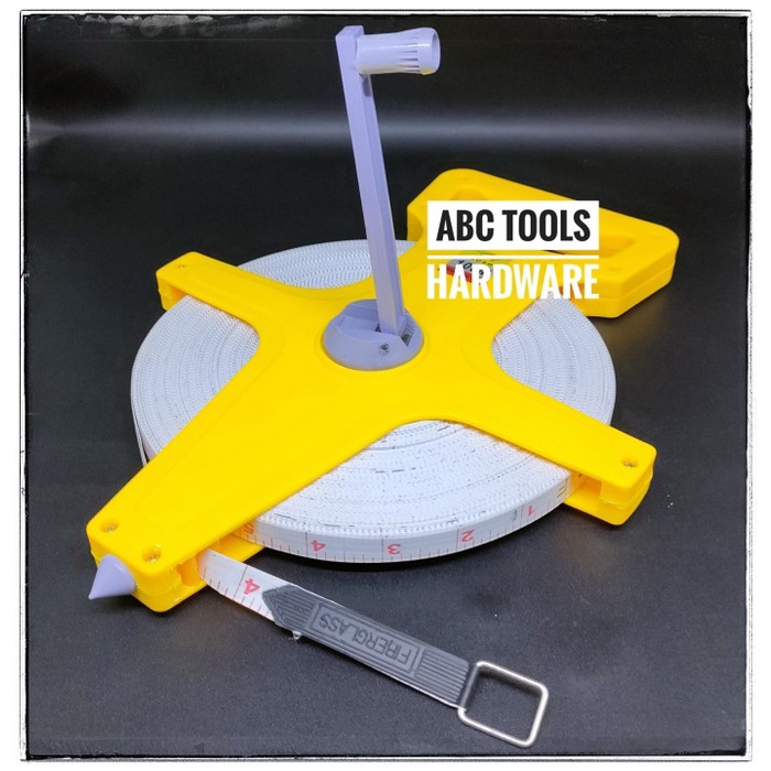 Murah Meteran 100 Meter - Meteran Tanah 100 Meter - Meteran Tancap 100 Meter