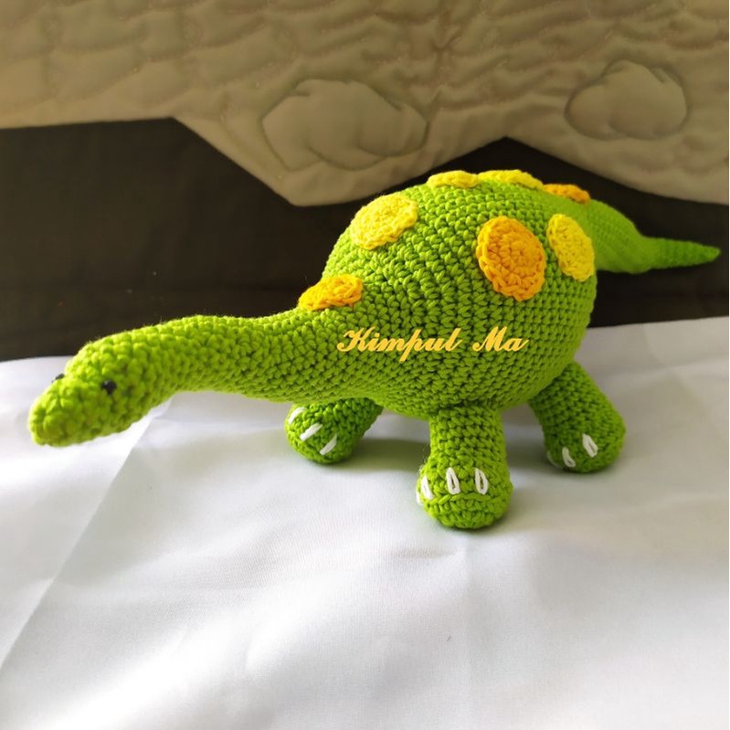 Amigurumi dinosaurus/ boneka rajut Dinosaurus Brontosaurus