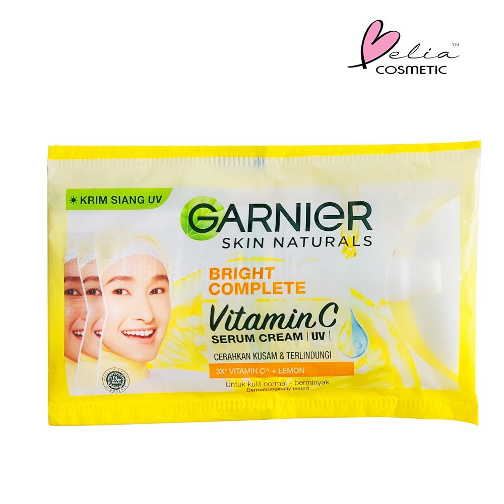 ❤ BELIA ❤ Garnier Yoghurt Sleeping Mask | Light Complete | Sakura White Whitening Serum Cream 7mL | Sachet | BPOM