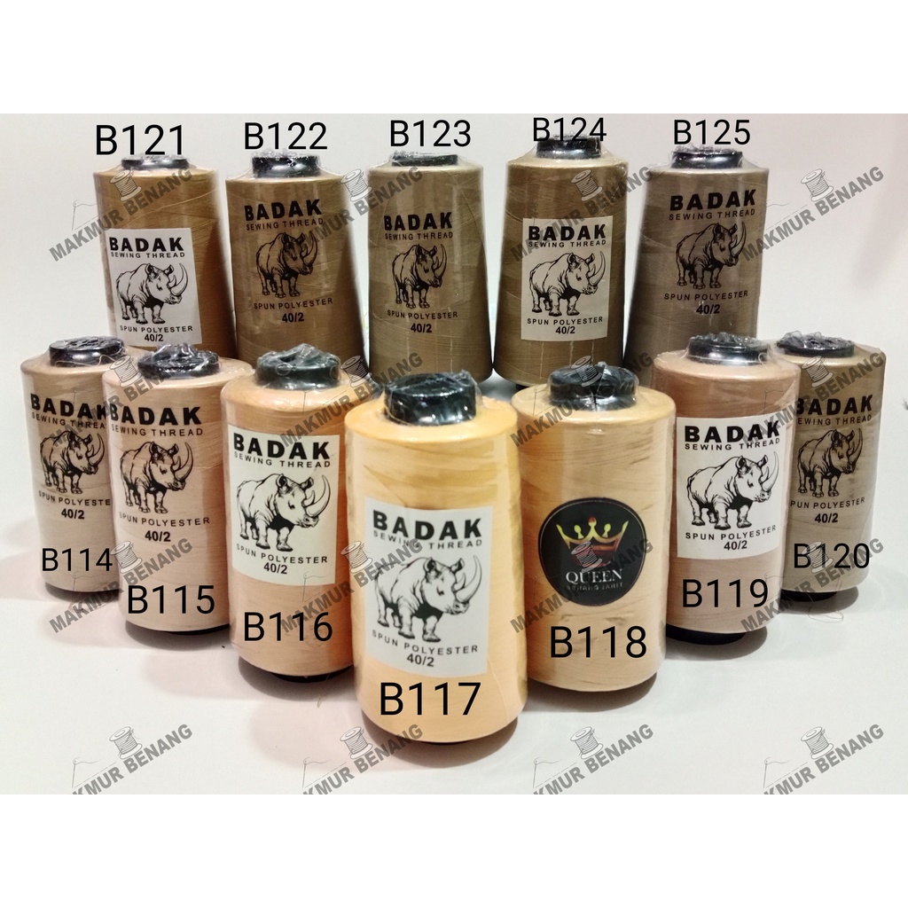 Benang Jahit 40/2 ( 1 pcs ) benang jahit 5000 yard/Benang jahit murah/benang jahit BADAK/toko alat j